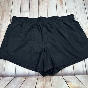 Athletic Works Black Athletic Shorts Lightweight Elastic Waist w/Pockets. 3X
